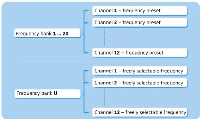 SENNHEISER EK 100 G3-G - The frequency bank system - 2