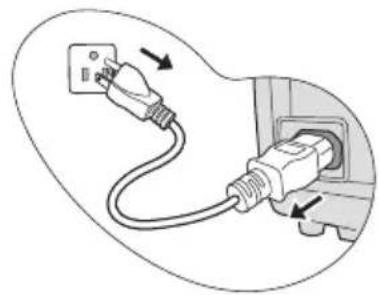 BENQ MP626 - Shutting down the projector - 2