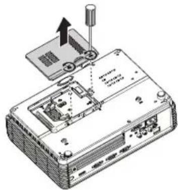 Technical diagram of an electronic device showing internal components and a sensor mounted on top, with Chinese annotations.