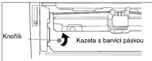 Knoflík Kazeta s barvicí páskou