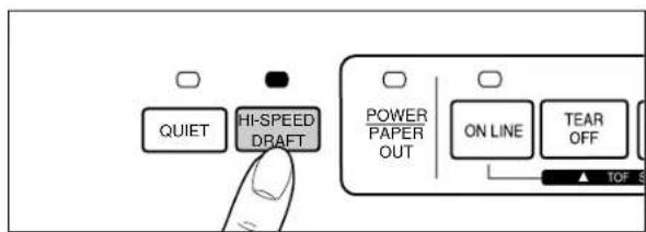 QUIET HI-SPEED DRAFT POWER PAPER OUT ON LINE TEAR OFF ▲ TOF S