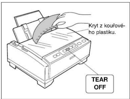 Kryt z kouřové- ho plastiku. TEAR OFF