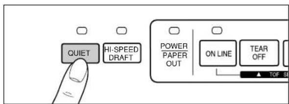 QUIET HI-SPEED DRAFT POWER PAPER OUT ON LINE TEAR OFF ▲ TOF