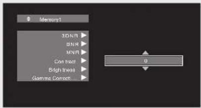 Memory1 3DNR DNR MNR Control High lines Gamma Correct...