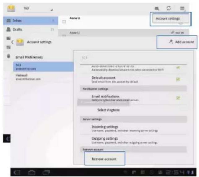 PHILIPS PI3100Z2 - 设置 POP3/IMAP 帐户 - 2