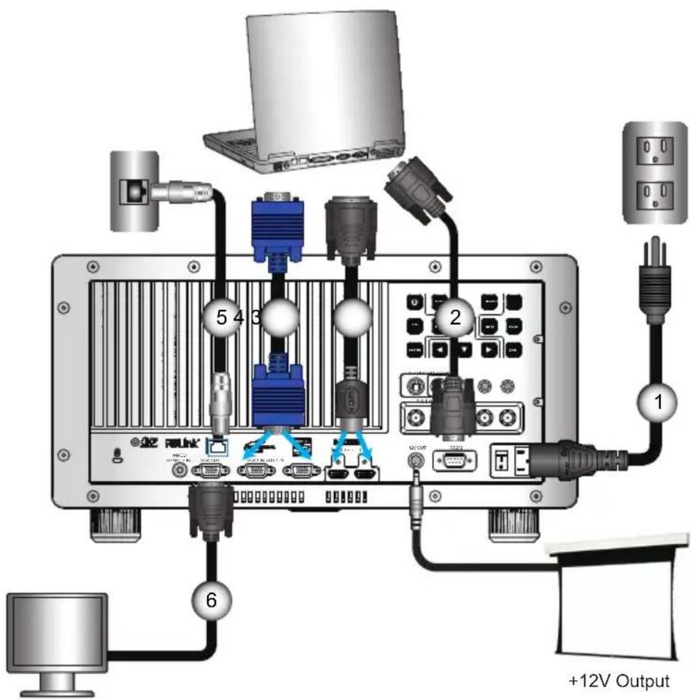 5 4 3 2 6 +12V Output