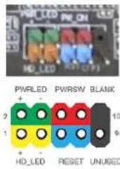 PWRLD PWON HD_LED PWRST PWRLED PWRSW BLANK 10 1 HD_LED RESET UNUSED