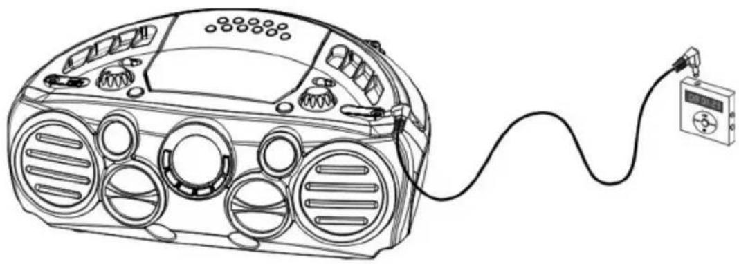 SENCOR SPT 300 - Setting up (AUX-IN) connection - 1