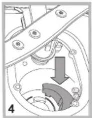 INDESIT DSR 15B1 EU - Regular la altura del cesto superior - 3