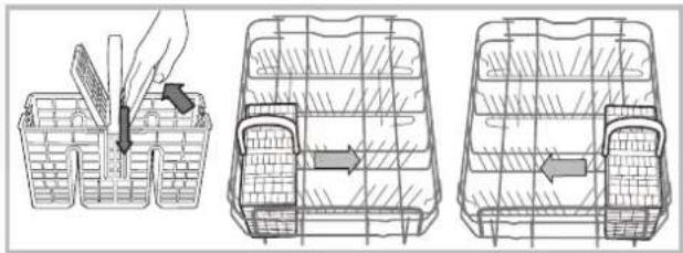 INDESIT DSR 15B1 EU - Cutlery basket - 1