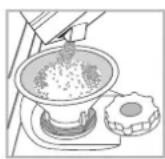 INDESIT DSR 15B1 EU - Measuring out the refined salt - 1