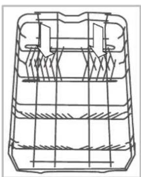 INDESIT DSR 15B1 EU - Lower rack - 2