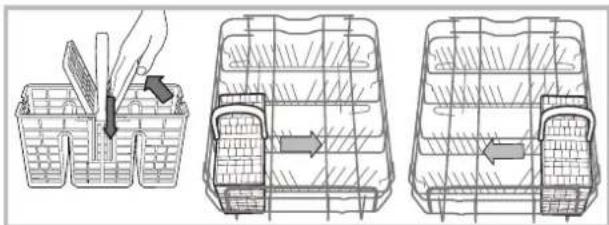 INDESIT DSR 15B1 EU - Koszyk na sztućce - 1
