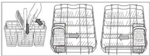 INDESIT DSR 15B1 EU - Cestino delle posate - 1
