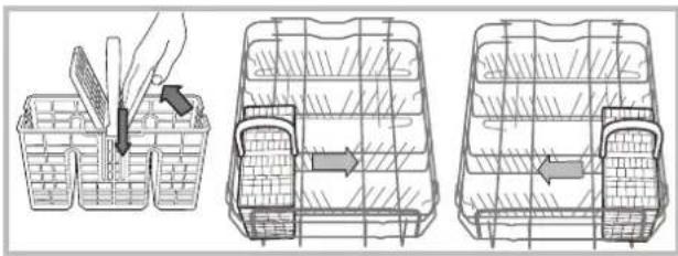 INDESIT DSR 15B1 EU - Cesto dos talheres - 1