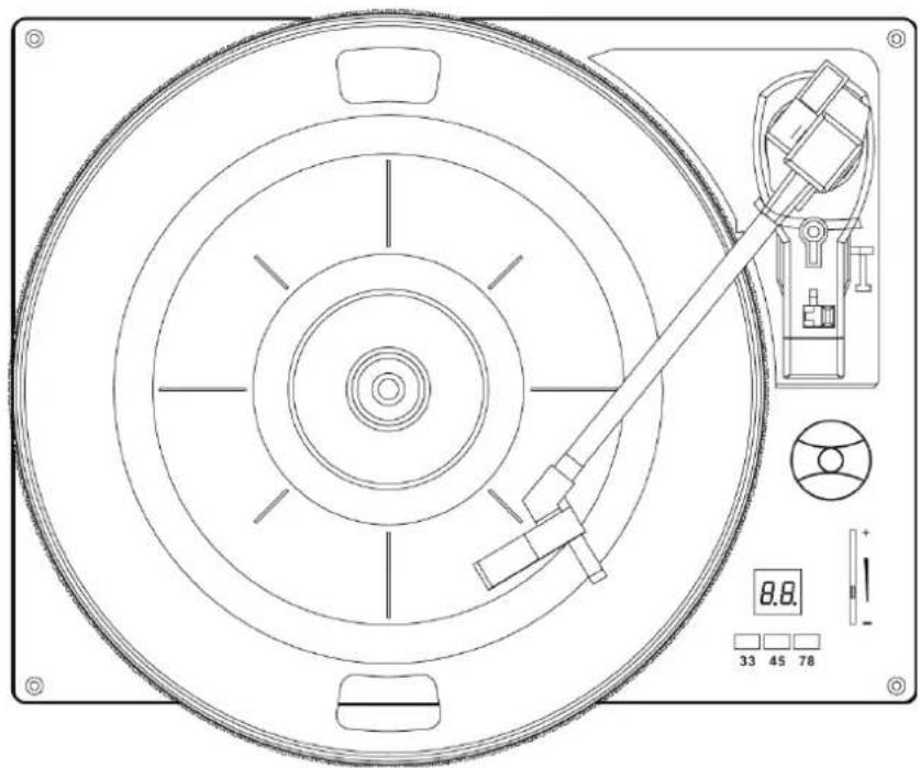 Technical diagram of a rotary dial with labeled components and measurement indicators