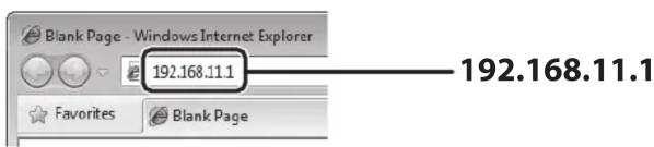 Blank Page - Windows Internet Explorer 192.168.11.1 Favorites Blank Page 192.168.11.1