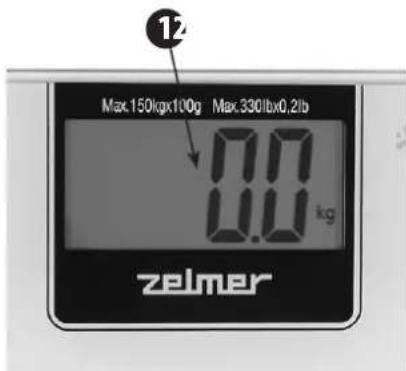 12 Max.150kpx100g Max.330lbx0,2lb 8.0 kg zelmer