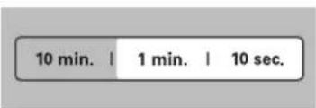 10 min. | 1 min. | 10 sec.
