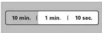 10 min. | 1 min. | 10 sec.
