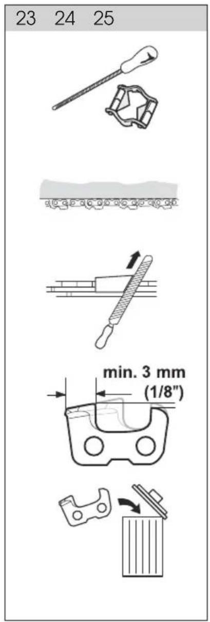 23 24 25 min. 3 mm (1/8")