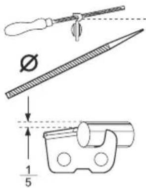 Technical diagram showing a tool, plunger, and mechanical component with dimension annotations