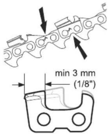 min 3 mm (1/8")