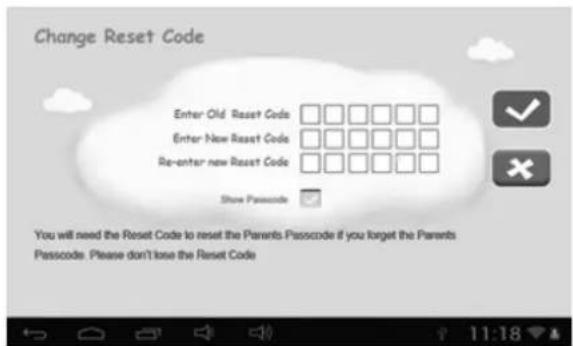 GoGen MAXPAD 7O - 1.4.1.4.5: Zmiana hasła resetującego - 1