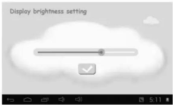 Display brightness setting