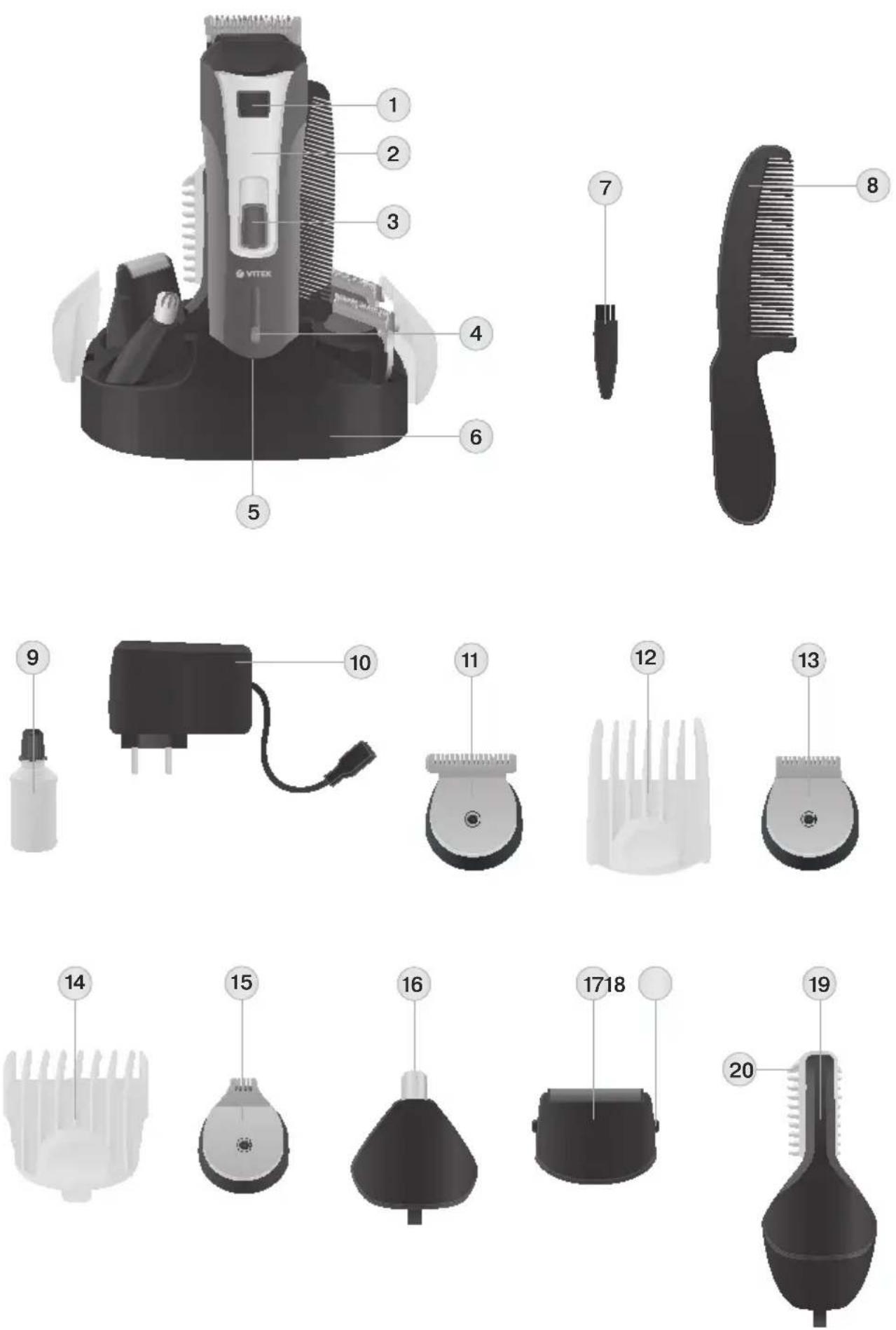Vitek VT-2512 R - Инструкция по эксплуатации - 1