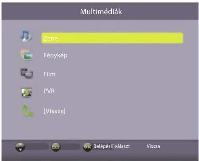 Multimédiák Zene Fénykép Film PVR [Vissza] BelépésKiválaszt Vissza