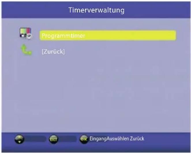 Timerverwaltung Programmtimer [Zurück] EingangAuswählen Zurück