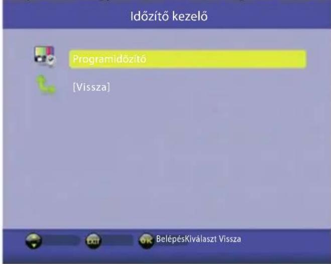 Időzítő kezelő Programidőzítő [Vissza] BelépésKiválaszt Vissza
