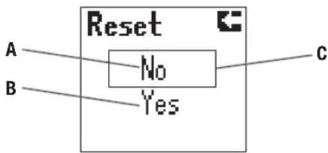 Reset A B No Yes C