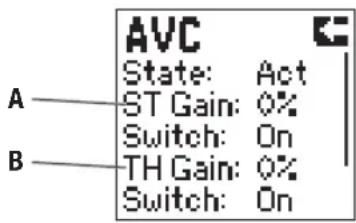 AVC State: Act ST Gain: 0% Switch: On TH Gain: 0% Switch: On