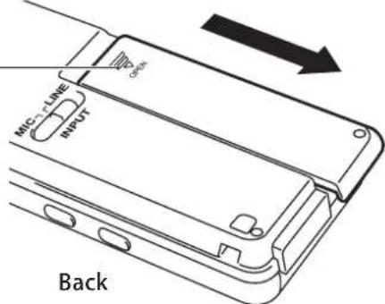 MIC-LINE INPUT Back