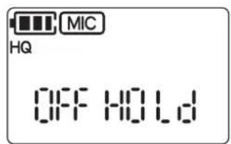 HQ MIC OFF HOLD