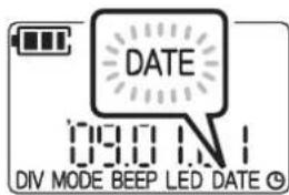 DATE 09.01.1 DIV MODE BEEP LED DATE ©