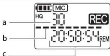 a b c HQ MIC REC 20:58:54 REM