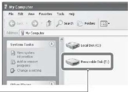 My Computer File Edit View Favorites Tools Help Back Search Folders Address My Computer System Tasks View system information Add or remove programs Change a setting Local Disk (C:) Removable Disk (E:) Other Places