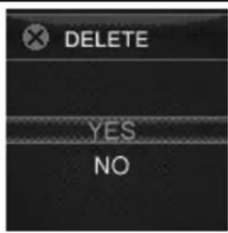 DELETE YES NO