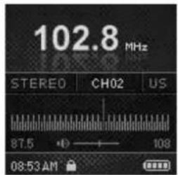 102.8 MHz STEREO CH02 US 87.5 108 08:53 AM