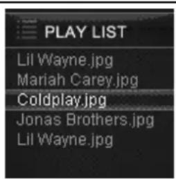 PLAY LIST Lil Wayne.jpg Mariah Carey.jpg Coldplay.jpg Jonas Brothers.jpg Lil Wayne.jpg
