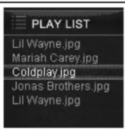 PLAY LIST Lil Wayne.jpg Mariah Carey.jpg Coldplay.jpg Jonas Brothers.jpg Lil Wayne.jpg