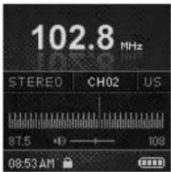 102.8 MHz STEREO CH02 US 87.5 108 08:53 AM