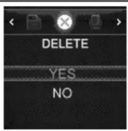DELETE YES NO