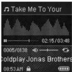 Take Me To Your 02:15/03:48 0005/0138 Coldplay Jonas Brothers 08:53 AM