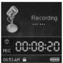 GoGen MXM800FM4GB - NAHRÁVÁNÍ HLASU - 2