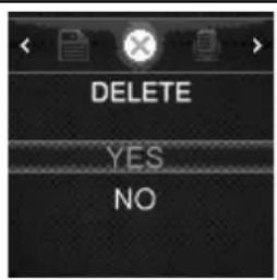 DELETE YES NO