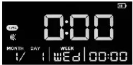 0:00 MONTH DAY WEEK / : |wEd|00:00